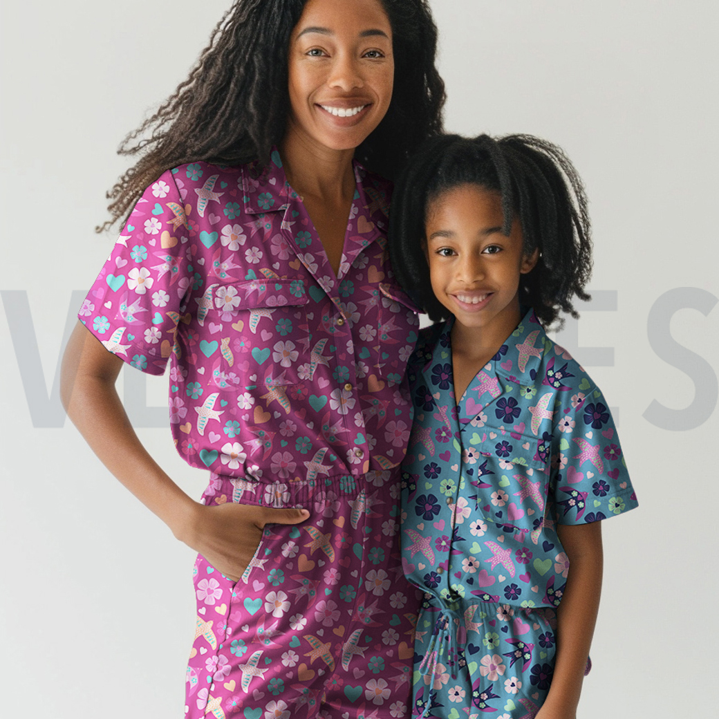 FLANNEL BIRDS FUCHSIA #7