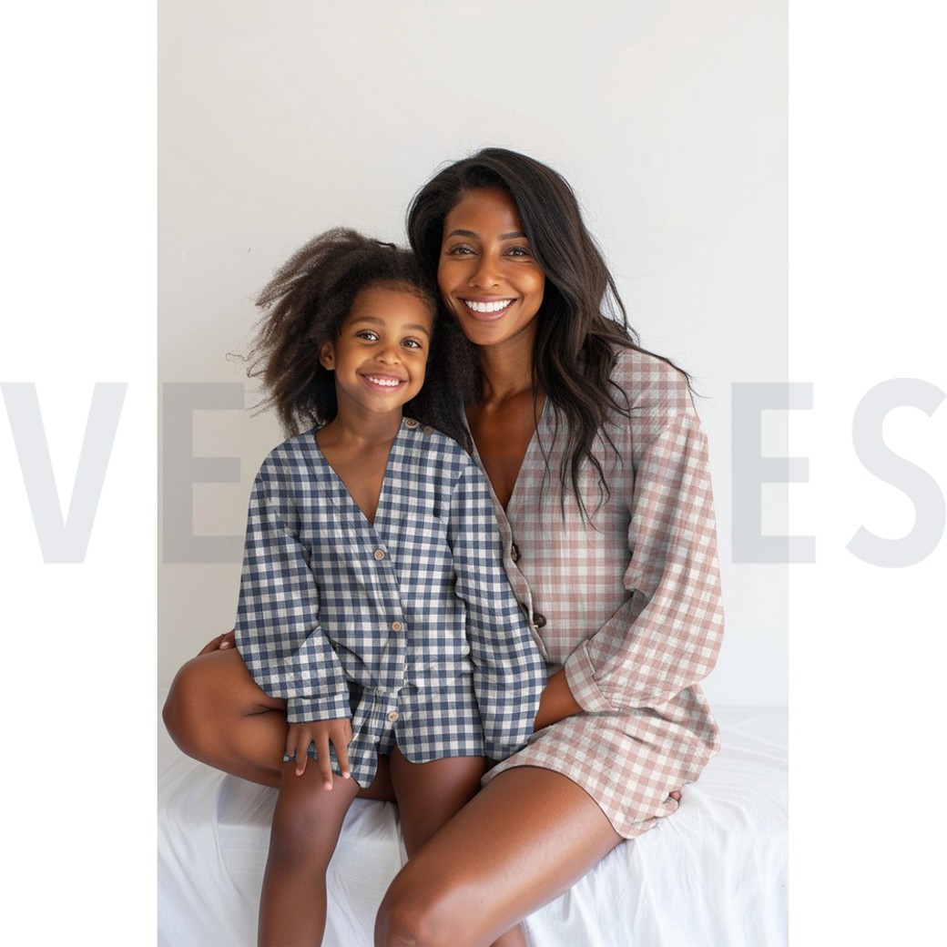 FLANNEL CHECKS MAUVE #7