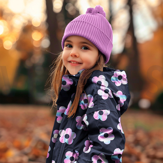 SOFTSHELL DIGITAL FLOWERS NAVY #7