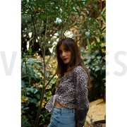 VISCOSE SATIN DIGITAL ANIMAL SKIN BLACK (thumbnail) #7