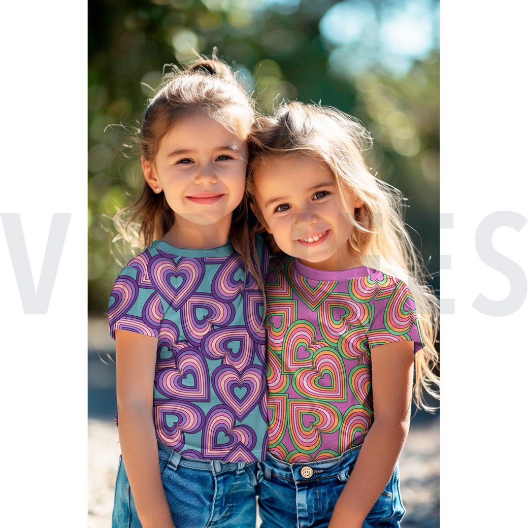 JERSEY HEARTS MAUVE #7