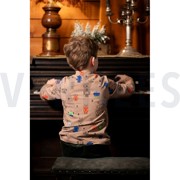 JERSEY MELANGE NEON ROBOTS TAUPE (thumbnail) #7