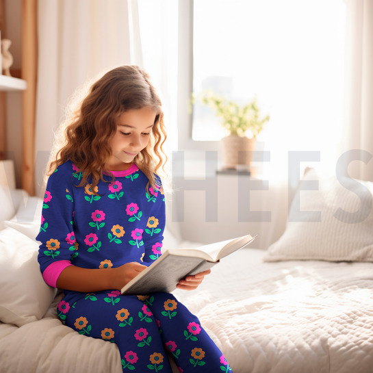 JERSEY NEON FLOWERS OFF-WHITE #7