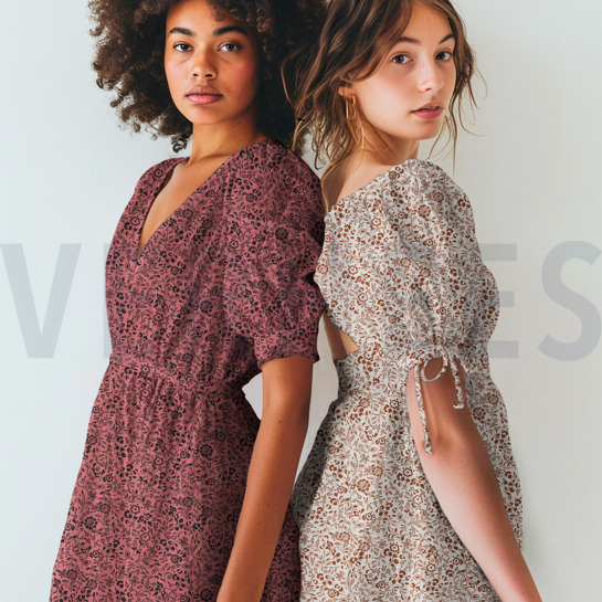 MUSSELIN BLUMEN ECRU #7