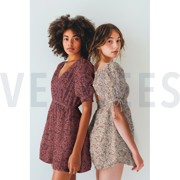 DOUBLE GAUZE FLOWERS ECRU (thumbnail) #7
