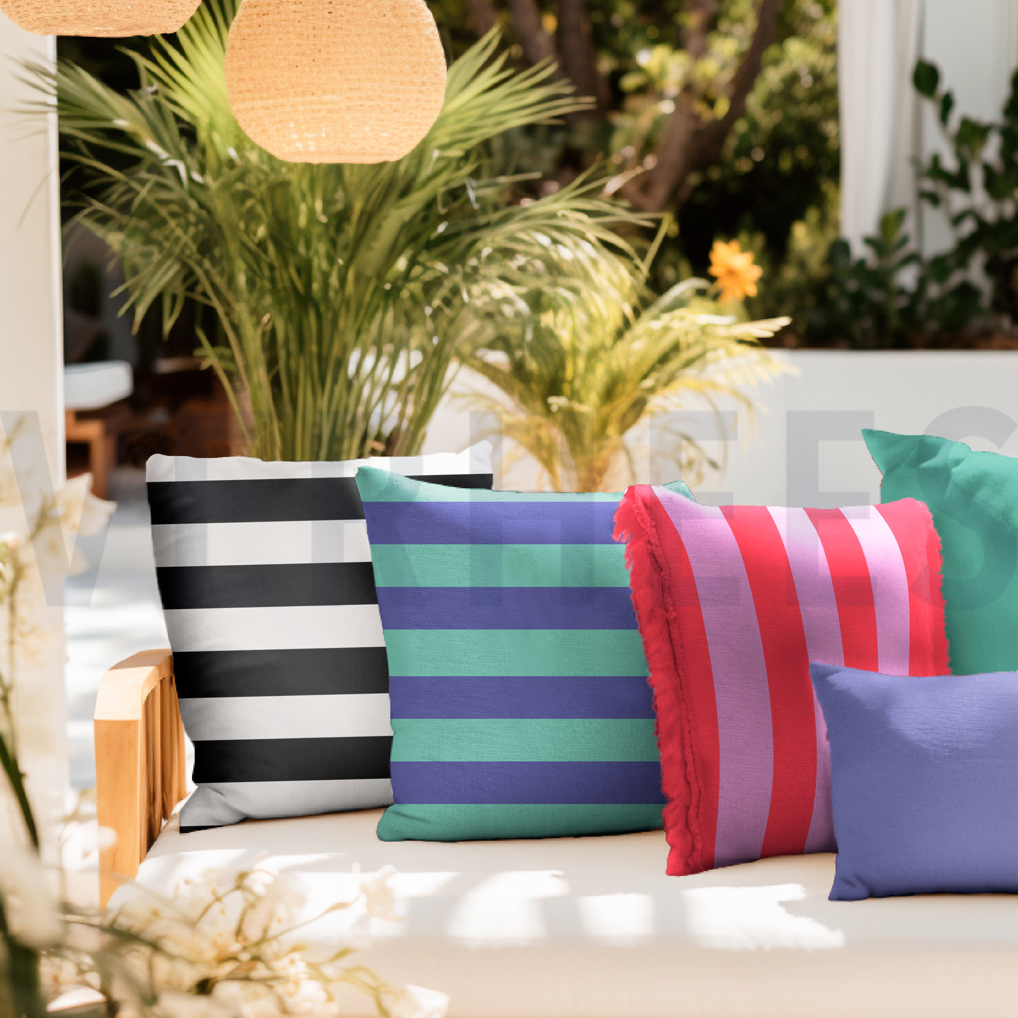 CANVAS STRIPES LIGHT BLUE / DARK PURPLE (high resolution) #7