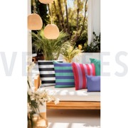 CANVAS STRIPES RED/MAUVE (thumbnail) #7