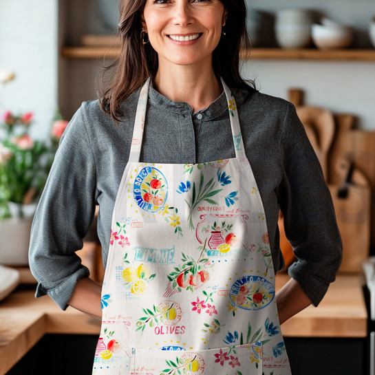 CANVAS DIGITAAL FRUIT ECRU #7