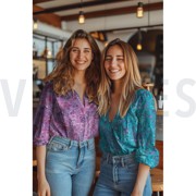 FINE POPLIN DIGITAL FLOWERS OFF-WHITE (thumbnail) #7
