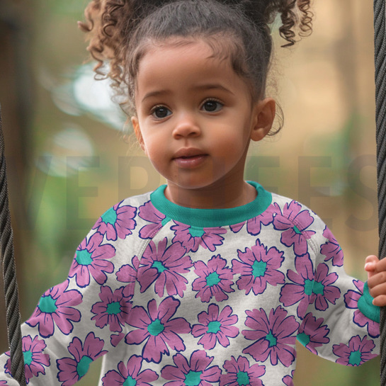 JOGGING BLUMEN GEBROCHEN WEISS #7