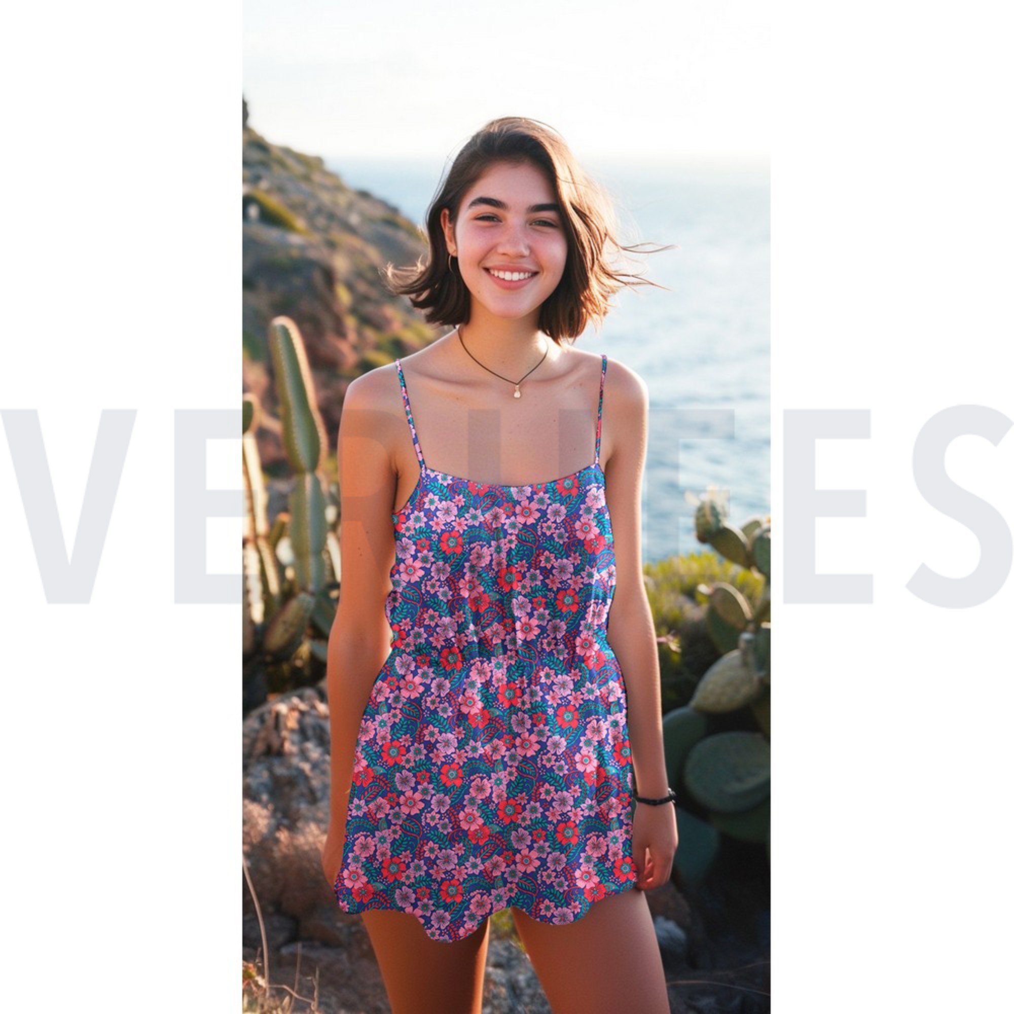 FINE POPLIN FLOWERS NAVY (high resolution) #7