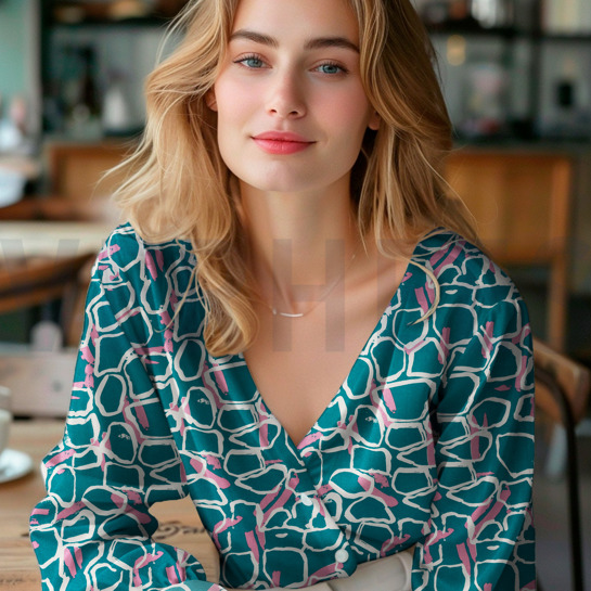 VISKOSE RADIANCE ABSTRAKT KARAMELL #7