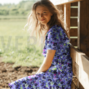 VISCOSE LUREX DIGITAL FLOWERS COBALT (thumbnail) #7