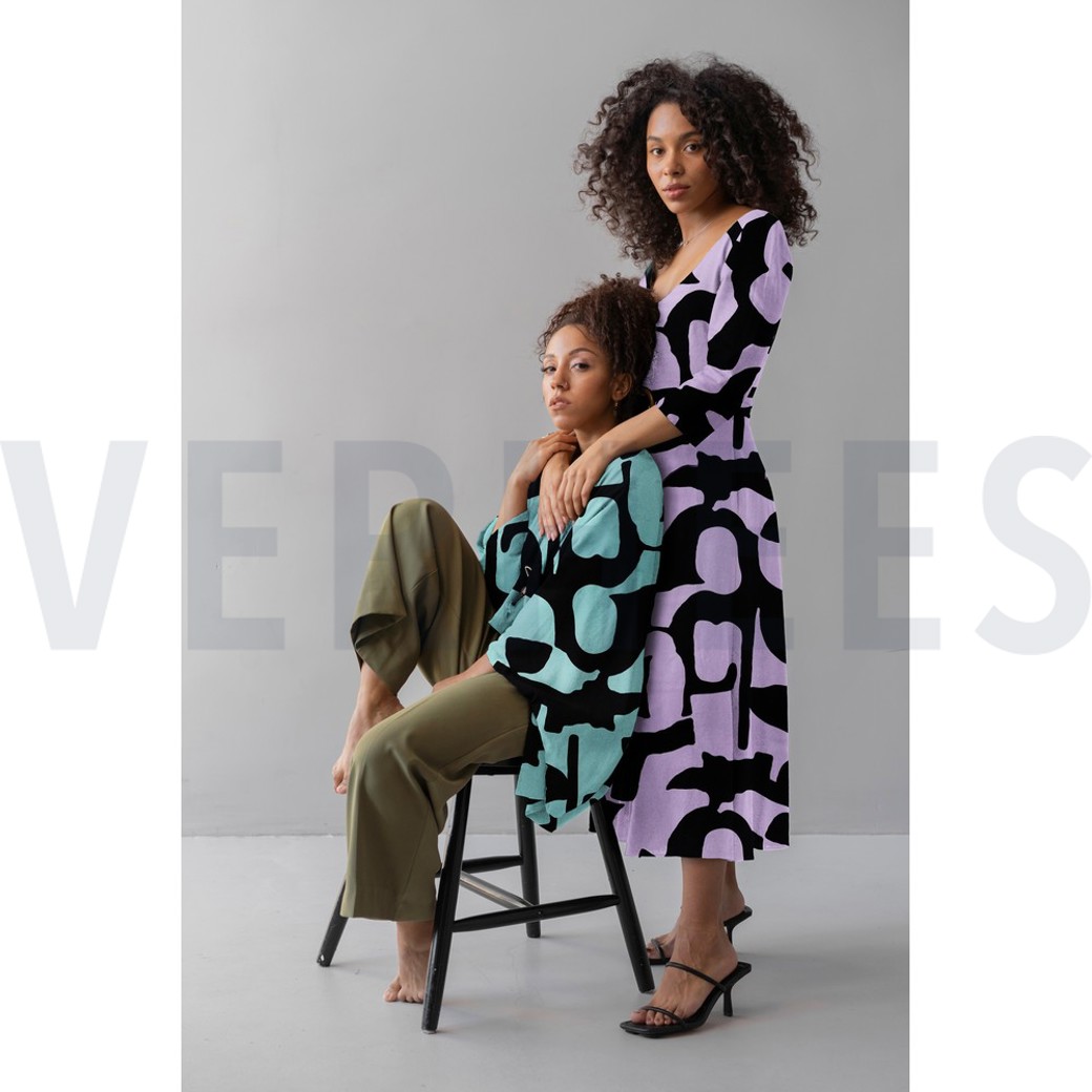 ROSELLA STRETCH GEOMETRIC LAVENDER #7