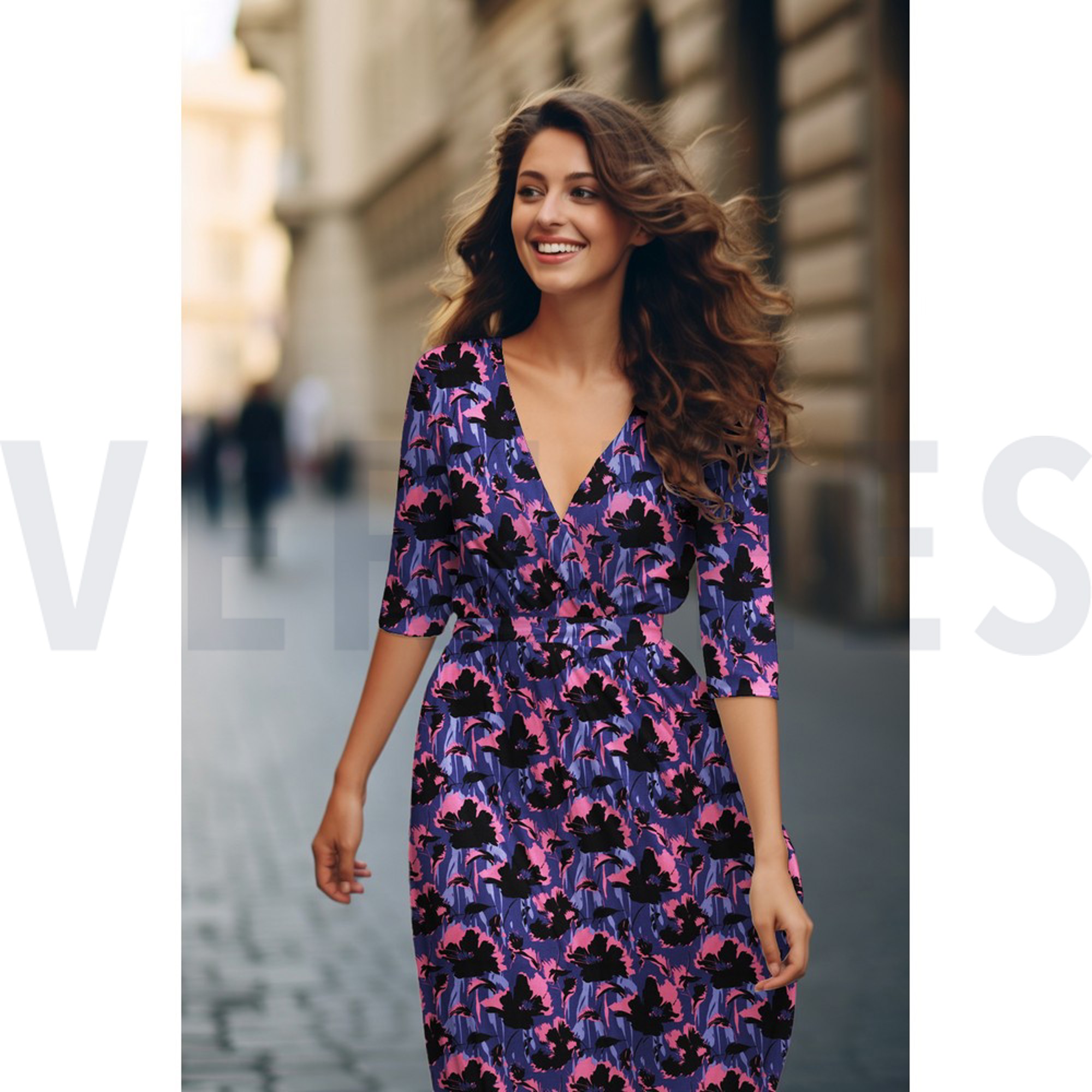 ROSELLA STRETCH FLOWERS NAVY (high resolution) #7