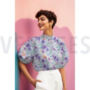 COTTON VOILE DIGITAL FLOWERS PURPLE (thumbnail) #7