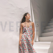 COTTON VOILE DIGITAL FLOWERS WHITE (thumbnail) #7
