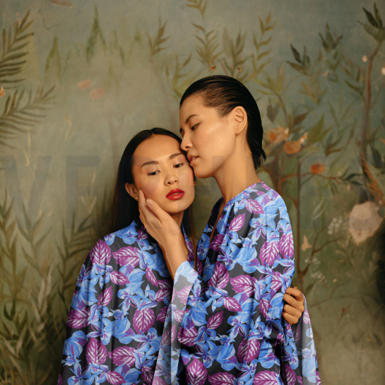 VISKOSE RADIANCE DIGITAL BLÄTTER ROSA #7