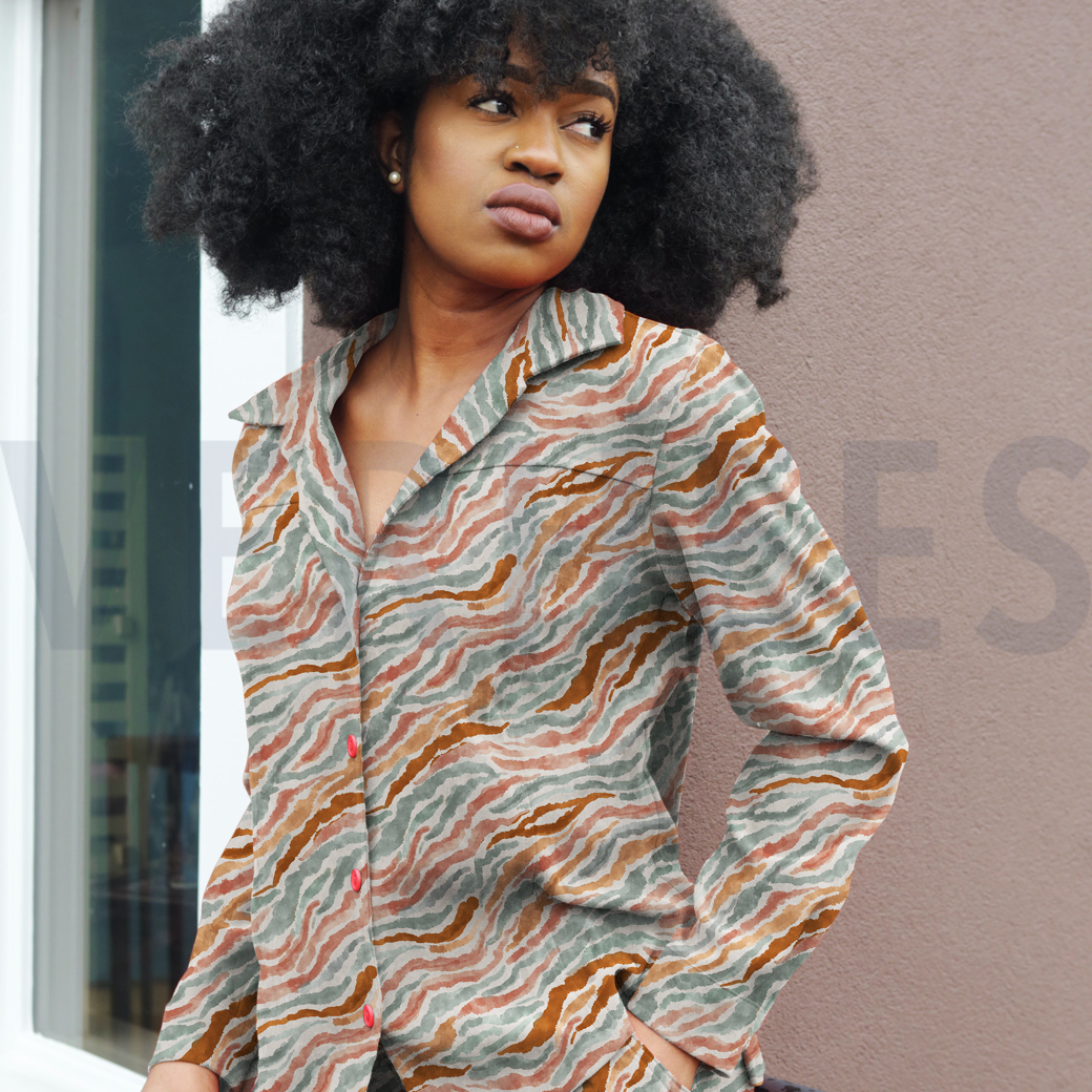 VISCOSE ROSELLA STRETCH DIGITAL ANIMAL SKIN ECRU #7