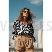 LENZING ECOVERO ABSTRACT OFF-WHITE (thumbnail) #7