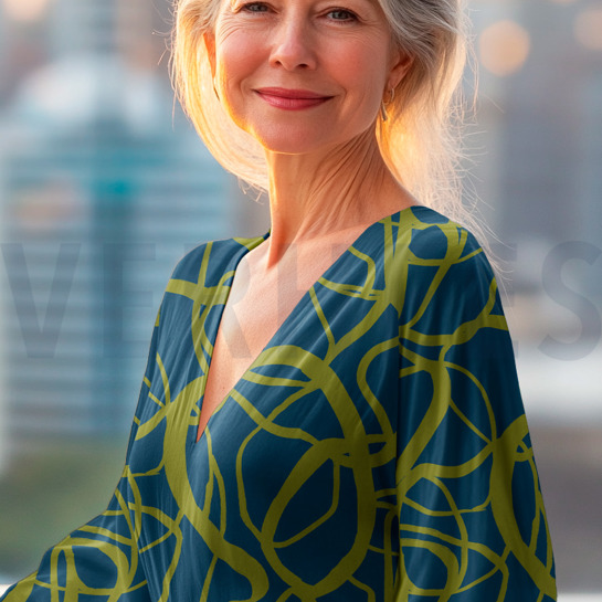 MAGNOLIA STRETCH ABSTRACT ROSA #7