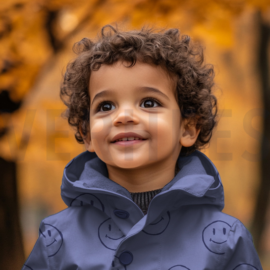 RAINCOAT HAPPY FACES ARMY GREEN #7