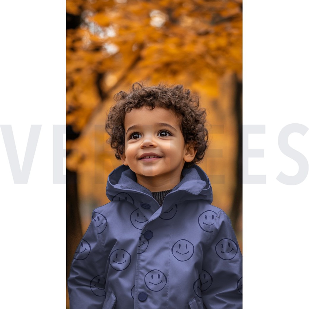RAINCOAT HAPPY FACES BLUE #7