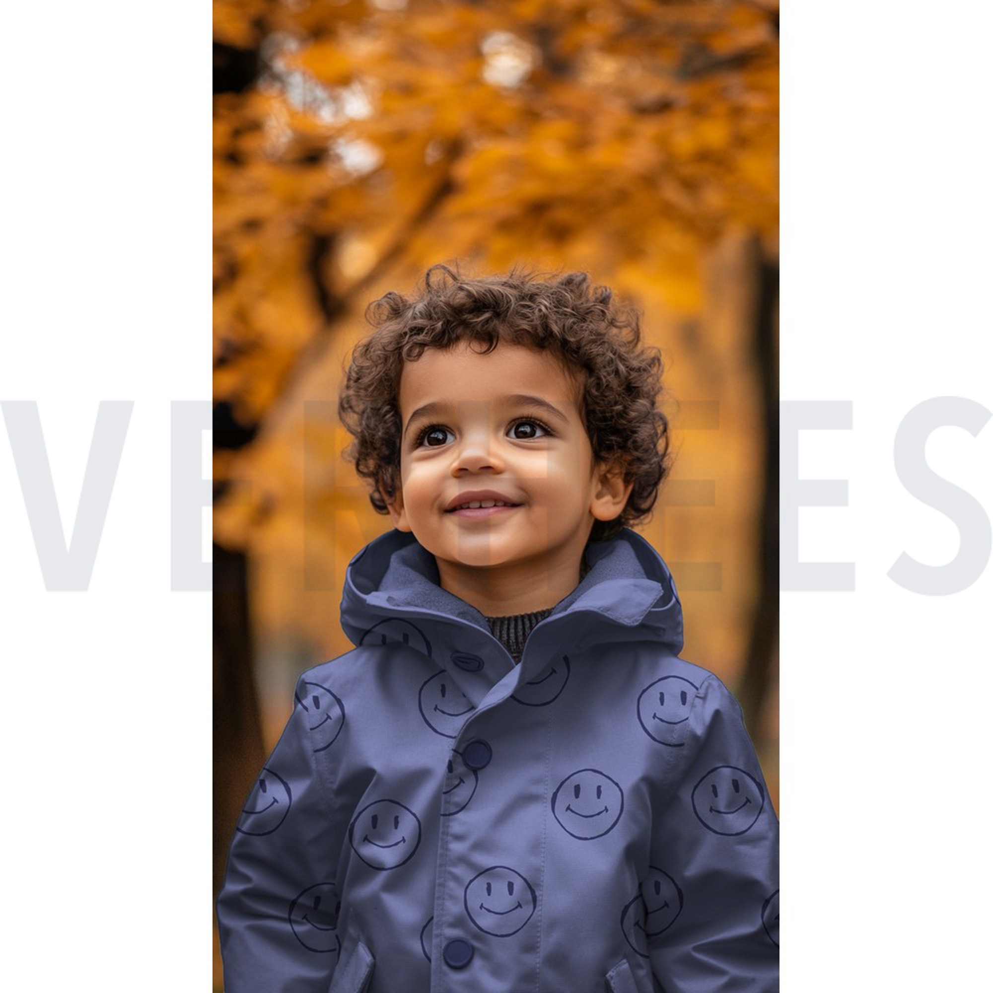 RAINCOAT HAPPY FACES ARMY GREEN (high resolution) #7