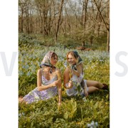 RADIANCE DIGITAL PATCHWORK FLOWERS INDIGO / ORANGE (thumbnail) #7