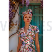 VISCOSE SATIN DIGITAL FLOWERS PURPLE (thumbnail) #7