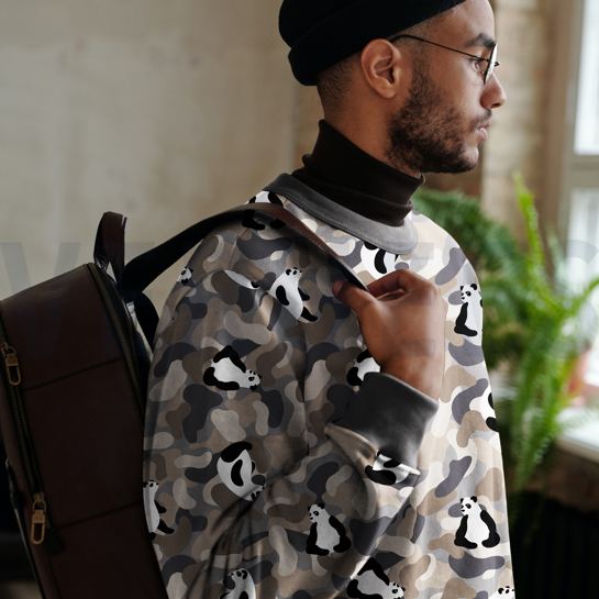 SOFT SWEAT PANDA CAMOUFLAGE VERT FORÊT #7