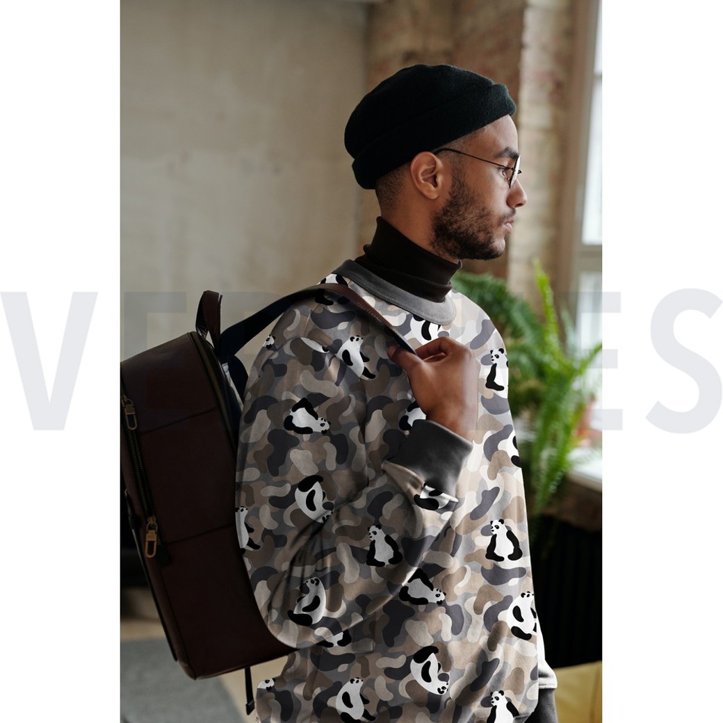 SOFT SWEAT PANDA CAMOUFLAGE GREY #7