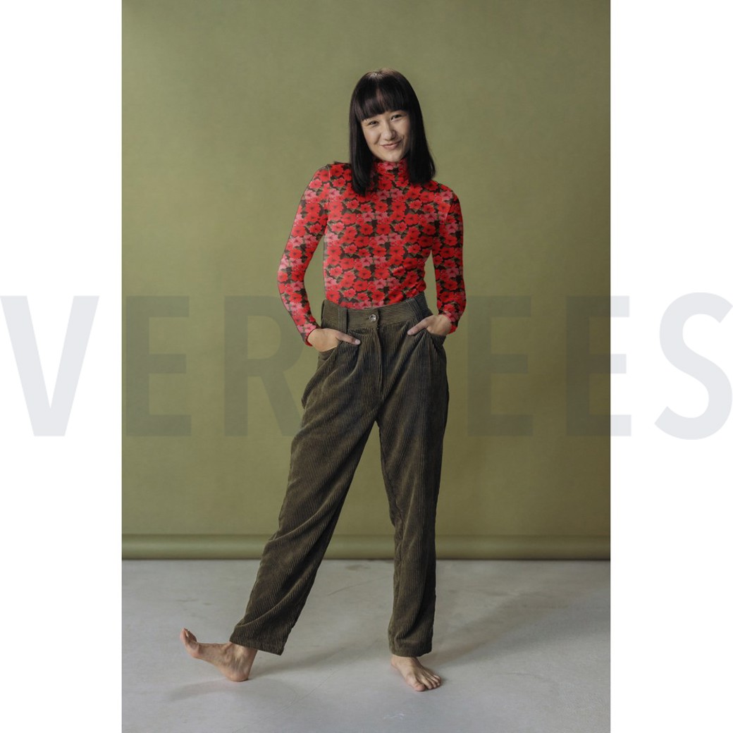 VISCOSE JERSEY DIGITAL FLOWERS RED #7