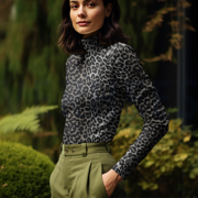 VISCOSE JERSEY DIGITAL ANIMAL SKIN BLACK (thumbnail) #7