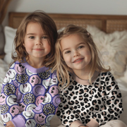 FRENCH TERRY DIGITAL HAPPY FACES PURPLE (thumbnail) #7