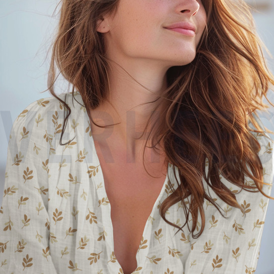 MUSSELIN BLÄTTER SALBEI #7