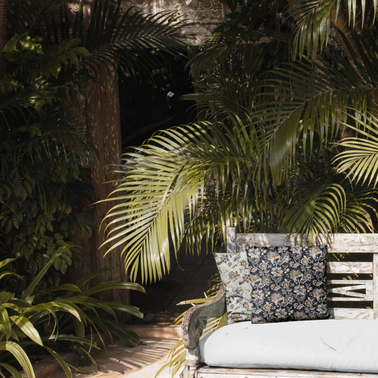 CANVAS DIGITAL FLOWERS LINEN #7