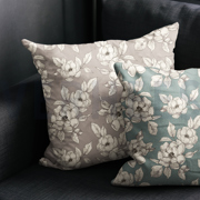 CANVAS DIGITAL FLOWERS TAUPE (thumbnail) #7