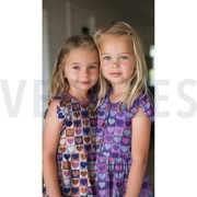 FINE POPLIN HEARTS PURPLE (thumbnail) #7