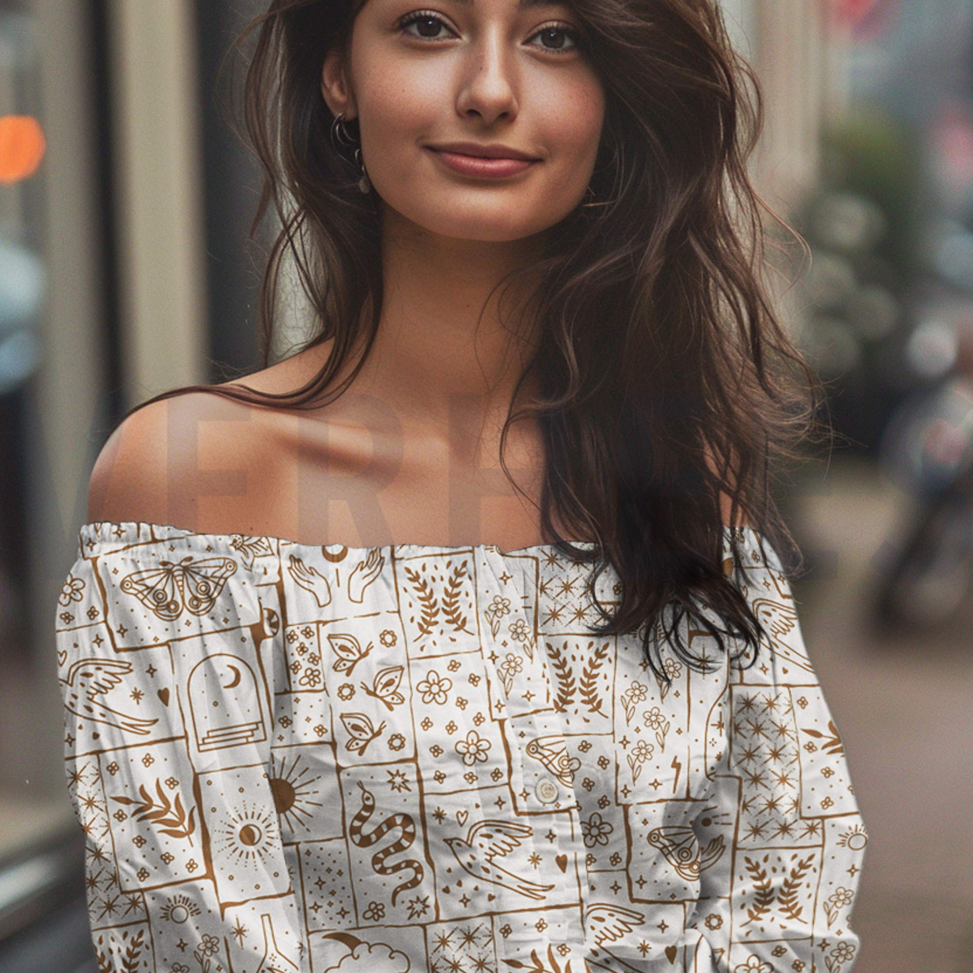 FINE POPLIN BOHO OFF-WHITE (high resolution) #7