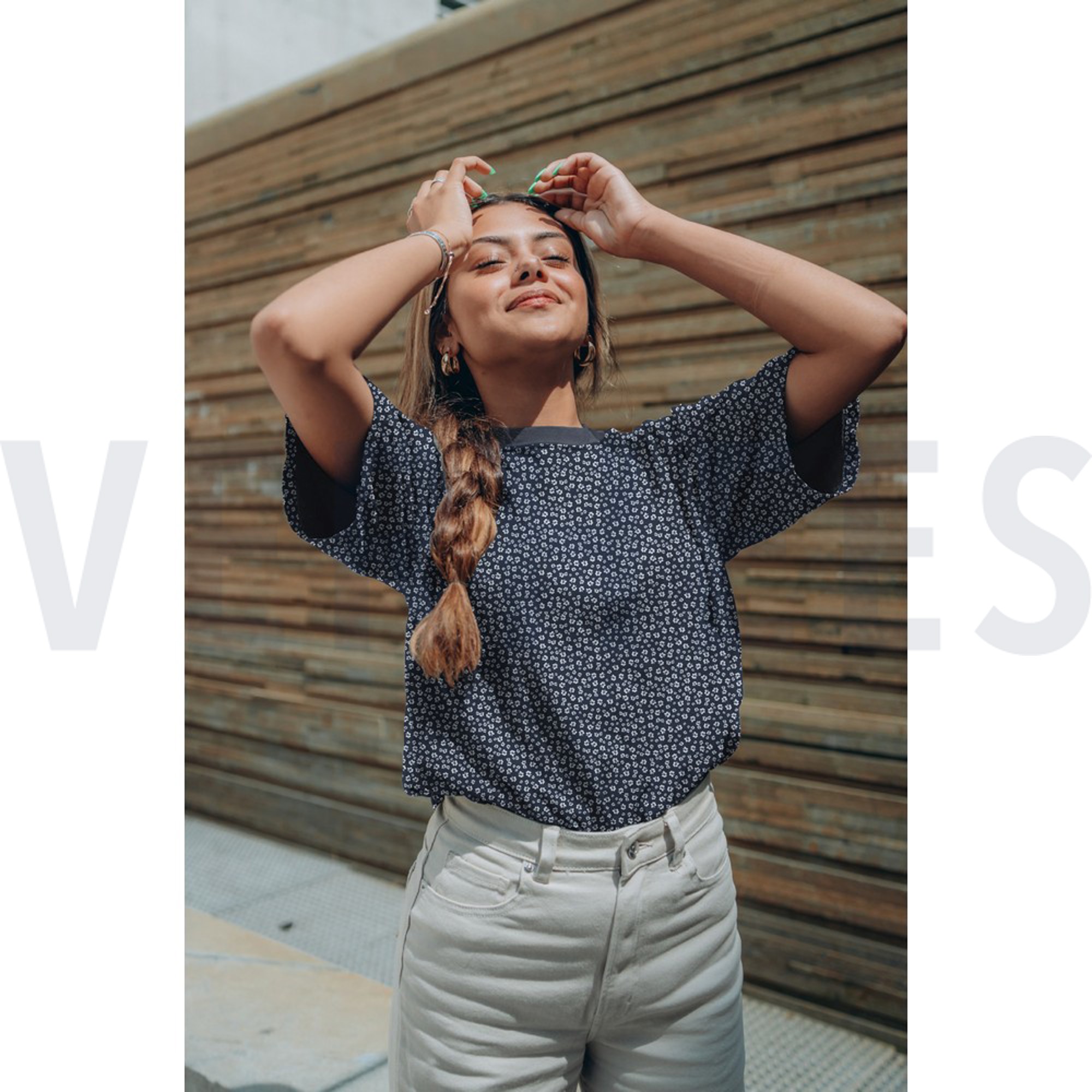 BAMBOO COTTON JERSEY FLOWERS NAVY (high resolution) #7