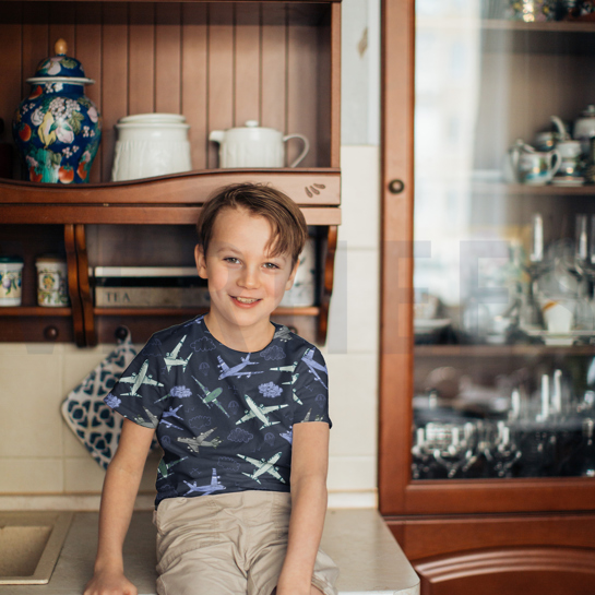 JERSEY DIGITAAL VLIEGTUIGEN MARINEBLAUW #7