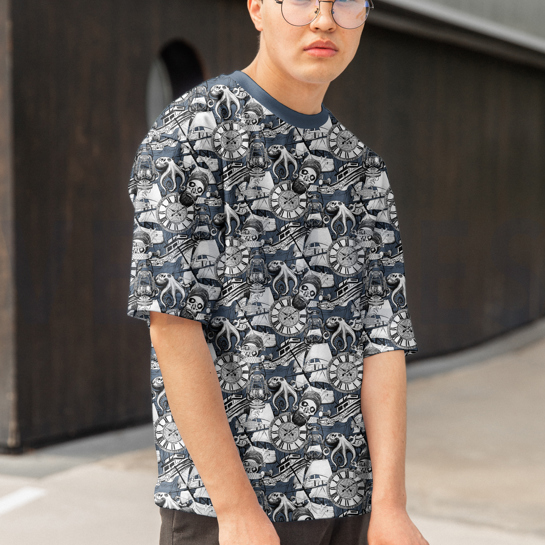 JERSEY DIGITAL CRÂNES BLEU #7