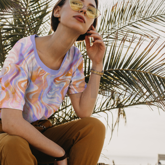 JERSEY DIGITAL MARBLE TANGERINE #7