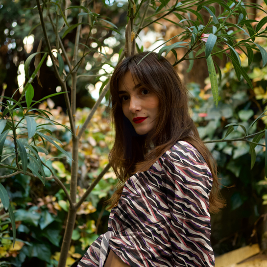 VISCOSE LUREX DIGITAAL DIERENHUID ZWART / PAARS #7