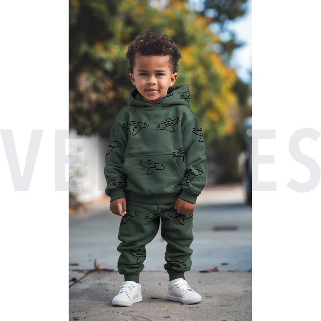 JOGGING AIRPLANES DARK GREEN #7