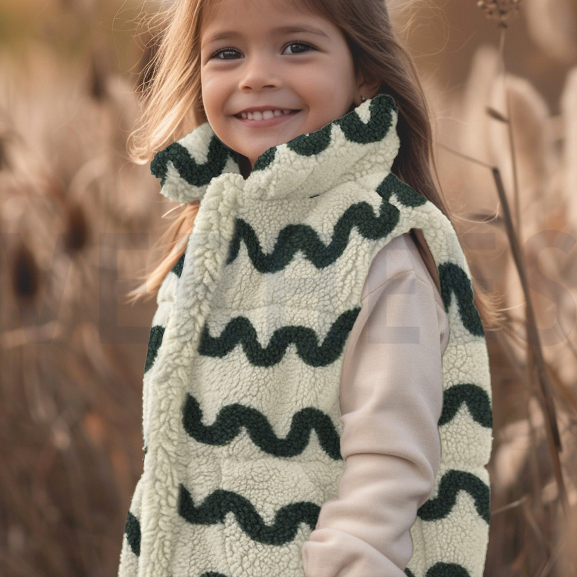 TEDDY JACQUARD WAVES CAMEL (high resolution) #7