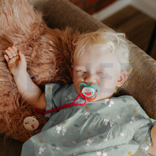 KATOENEN POPLIN GLITTER LIEF MUISJE LICHTGRIJS #7