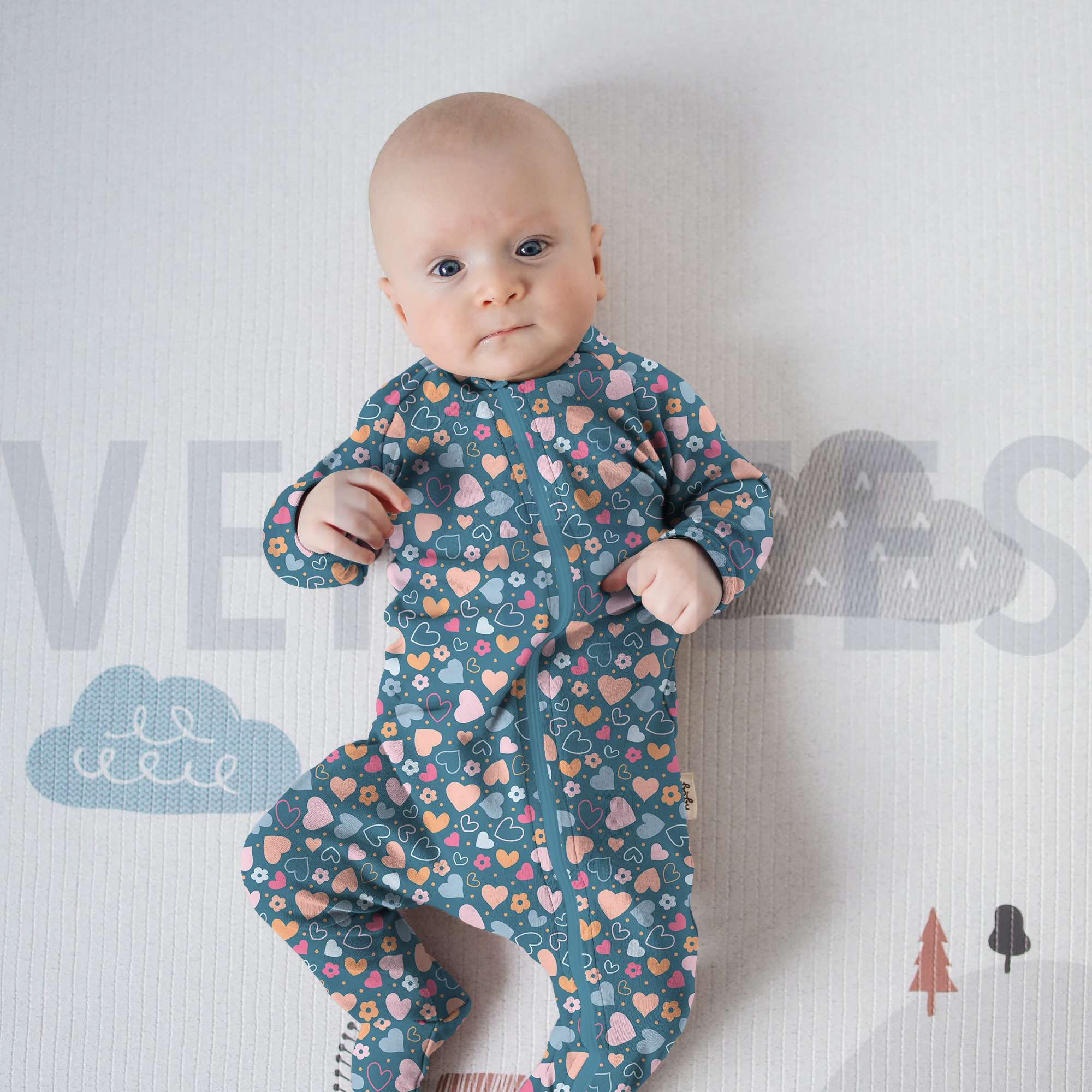 FLANNEL HEARTS LAVENDER (high resolution) #7