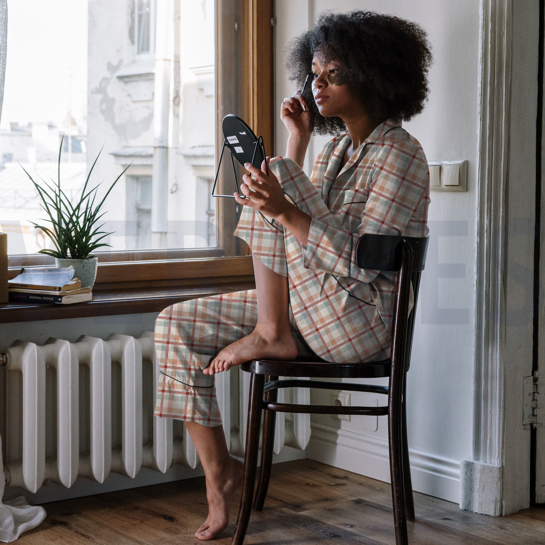 FLANNEL CHECKS OCHRE #7